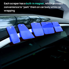 Aubest Film Professional Magnetic PPF Squeegee Set – Multi-Size (5 Pieces)