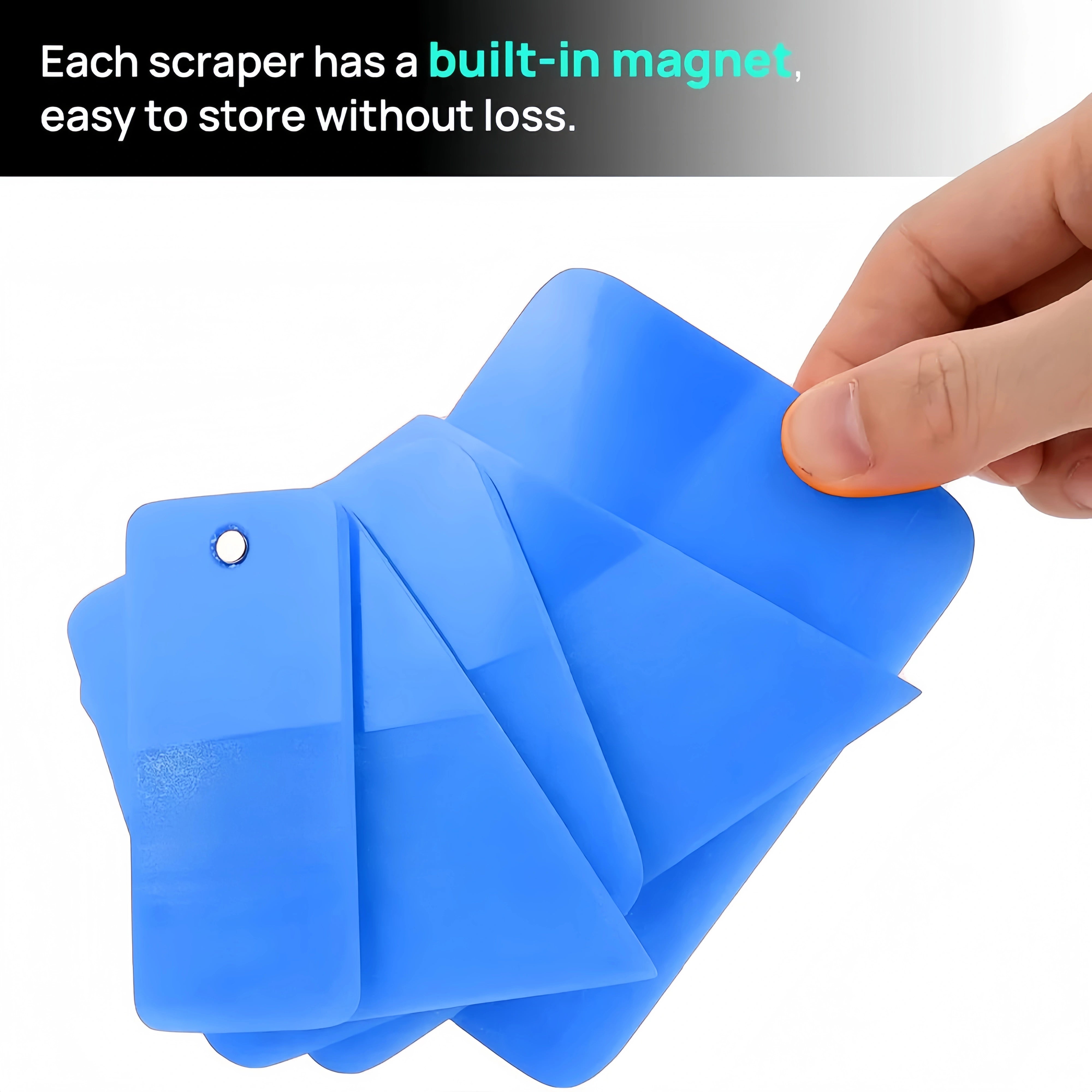 Aubest Film Professional Magnetic PPF Squeegee Set – Multi-Size (5 Pieces)