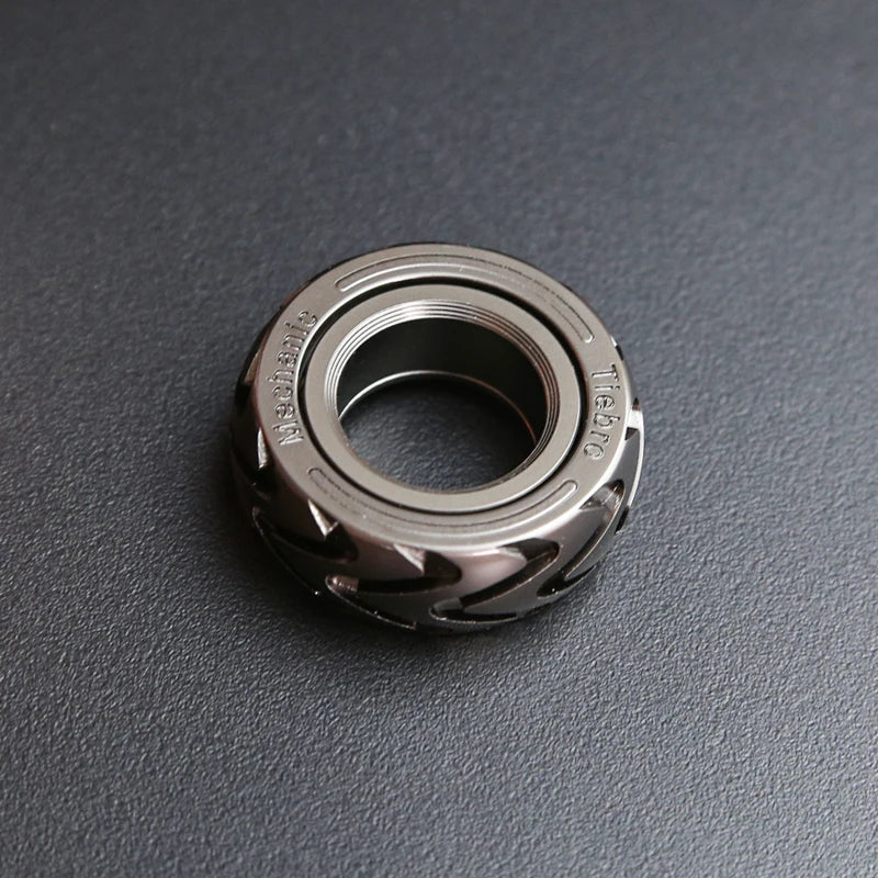 Mechanical Ratchet Fingertip Fidget Ring
