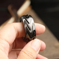 Mechanical Ratchet Fingertip Fidget Ring