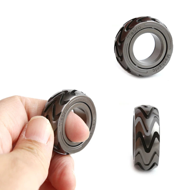 Mechanical Ratchet Fingertip Fidget Ring
